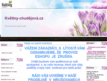 Tablet Screenshot of kvetiny-chudejova.cz